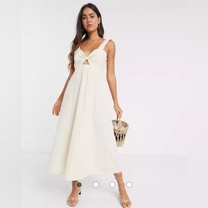 Vero Moda Lightweight Cream Maxi Dress - Size M